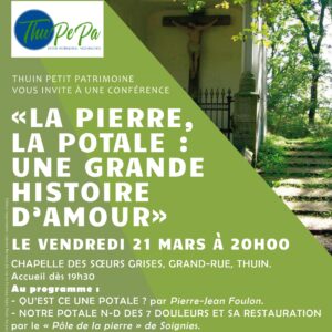 Conférence « La pierre, la potale : Une grande histoire d’amour »