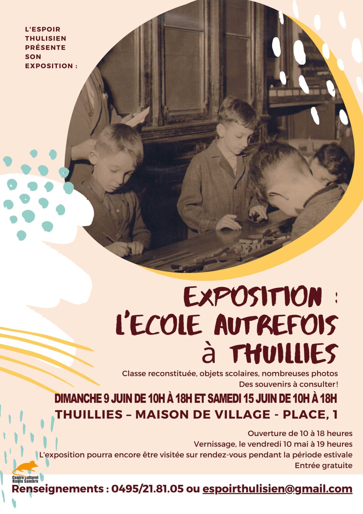 Expo école à Thuillies