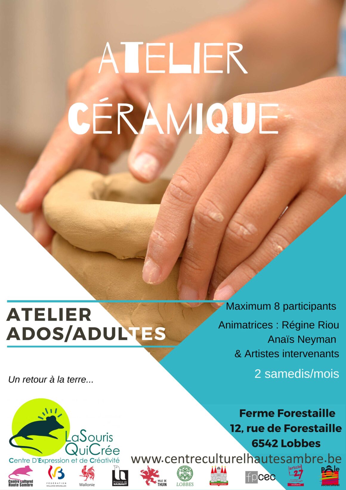 [COMPLET] Atelier d’initiation à la céramique 2024-2025 (Période 1)