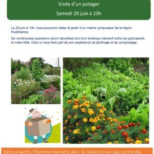 Visite du jardin d’un maître composteur de la région thudinienne