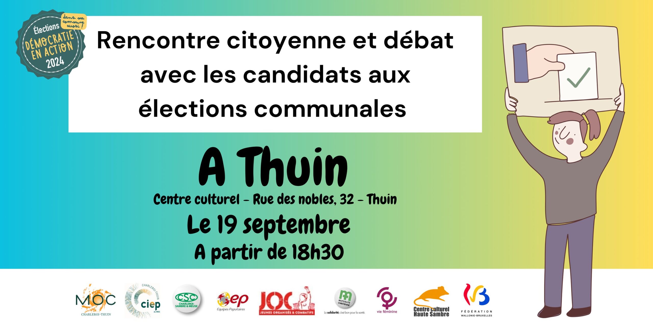 Rencontre citoyenne et débat à Thuin