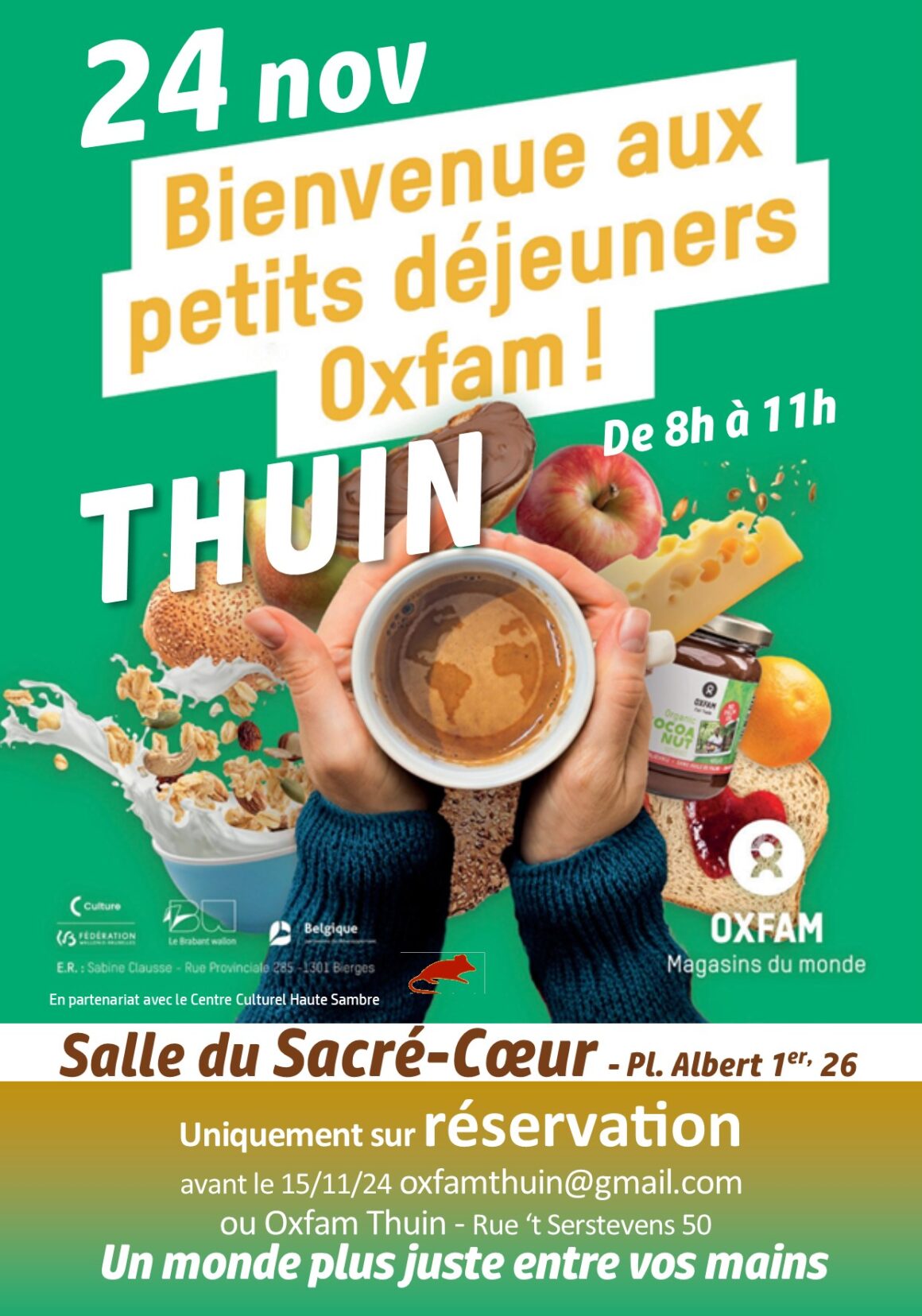 Petits déjeuners Oxfam