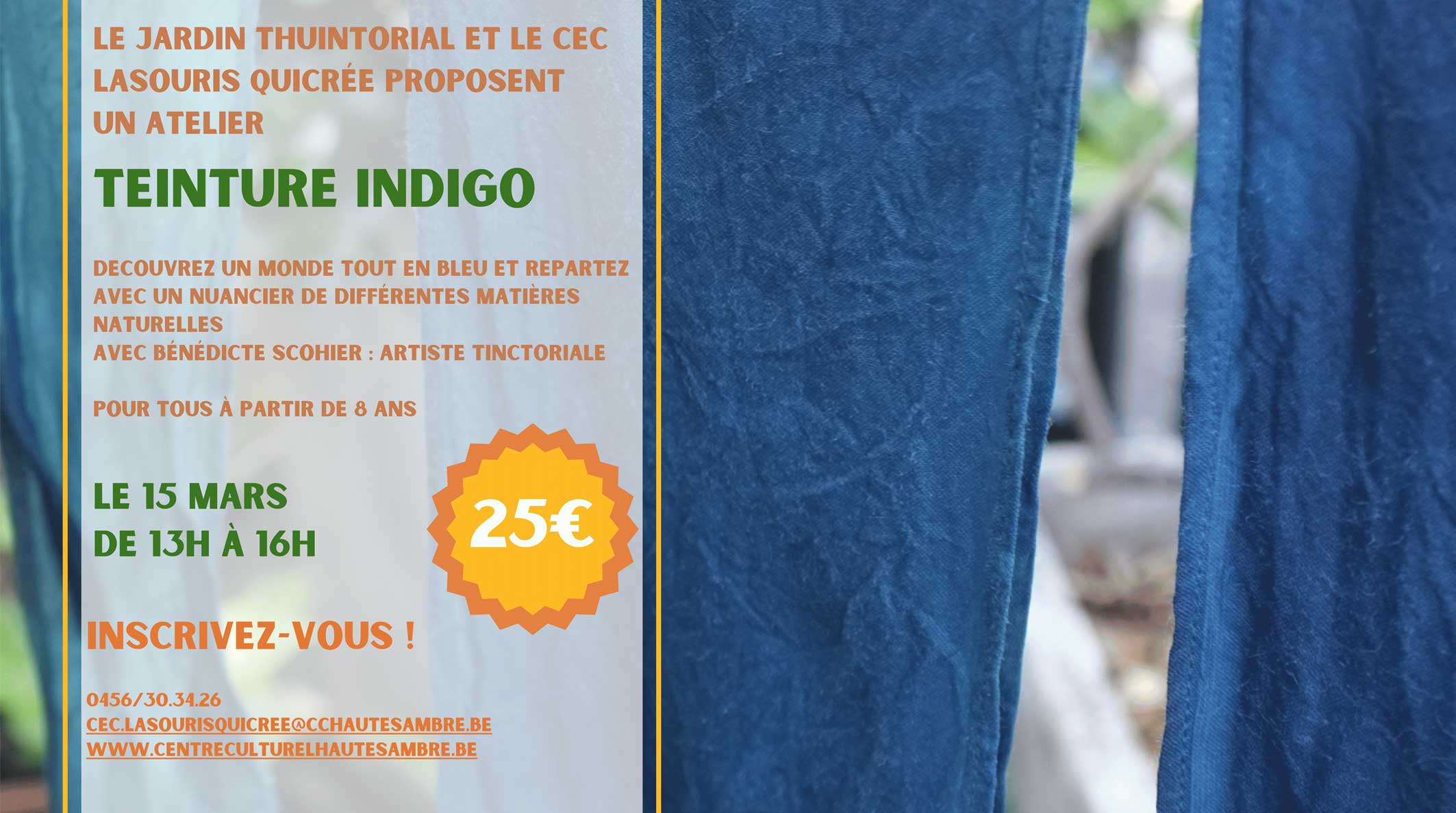 Teinture Indigo à Thuin