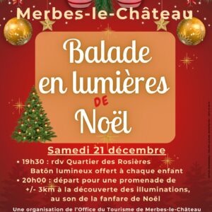 Balade en Lumières de Noël à Merbes-le-Château