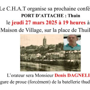 Conférence : « Port d’attache : Thuin »